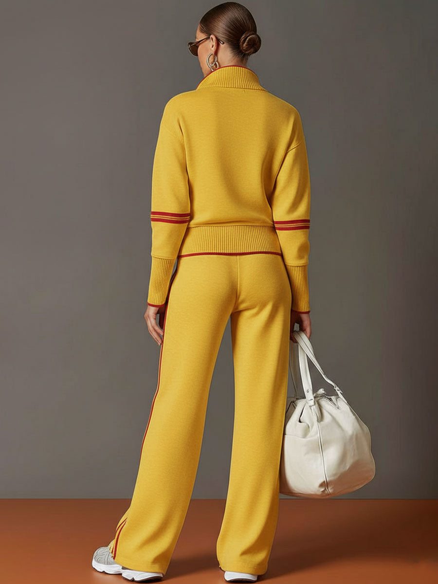 Marieke – Comfortabel set met brede pijpen