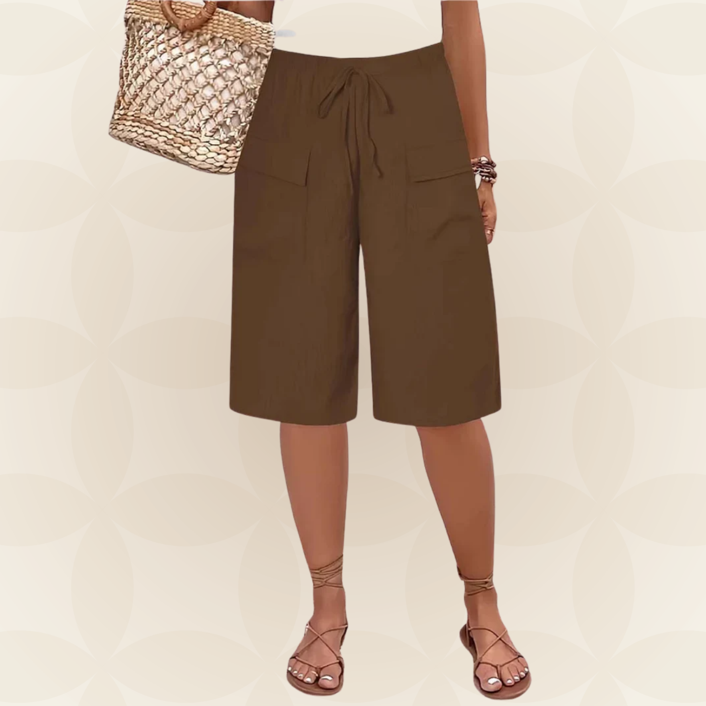 Clota | Korte broek met elastische tailleband - 1+1 GRATIS