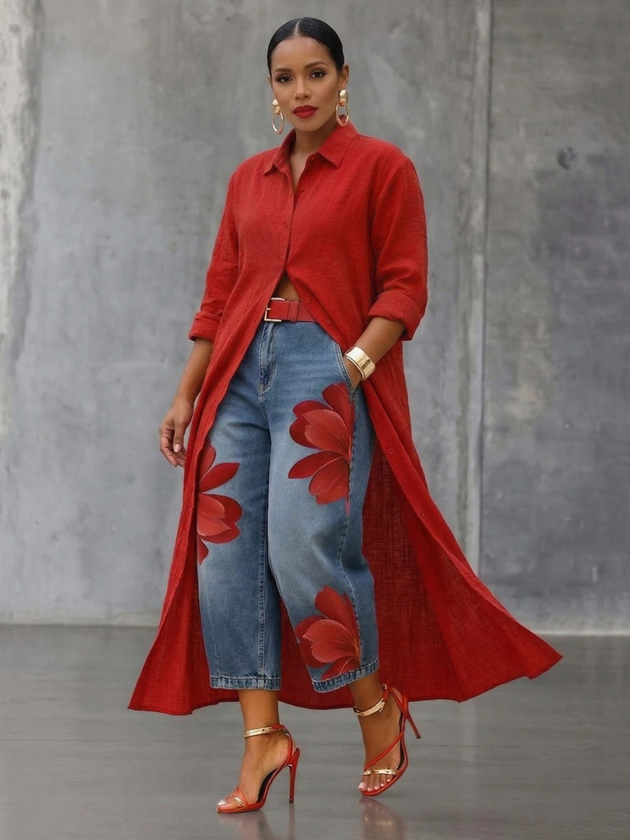 Emma | Elegante Loose fit spijkerbroek
