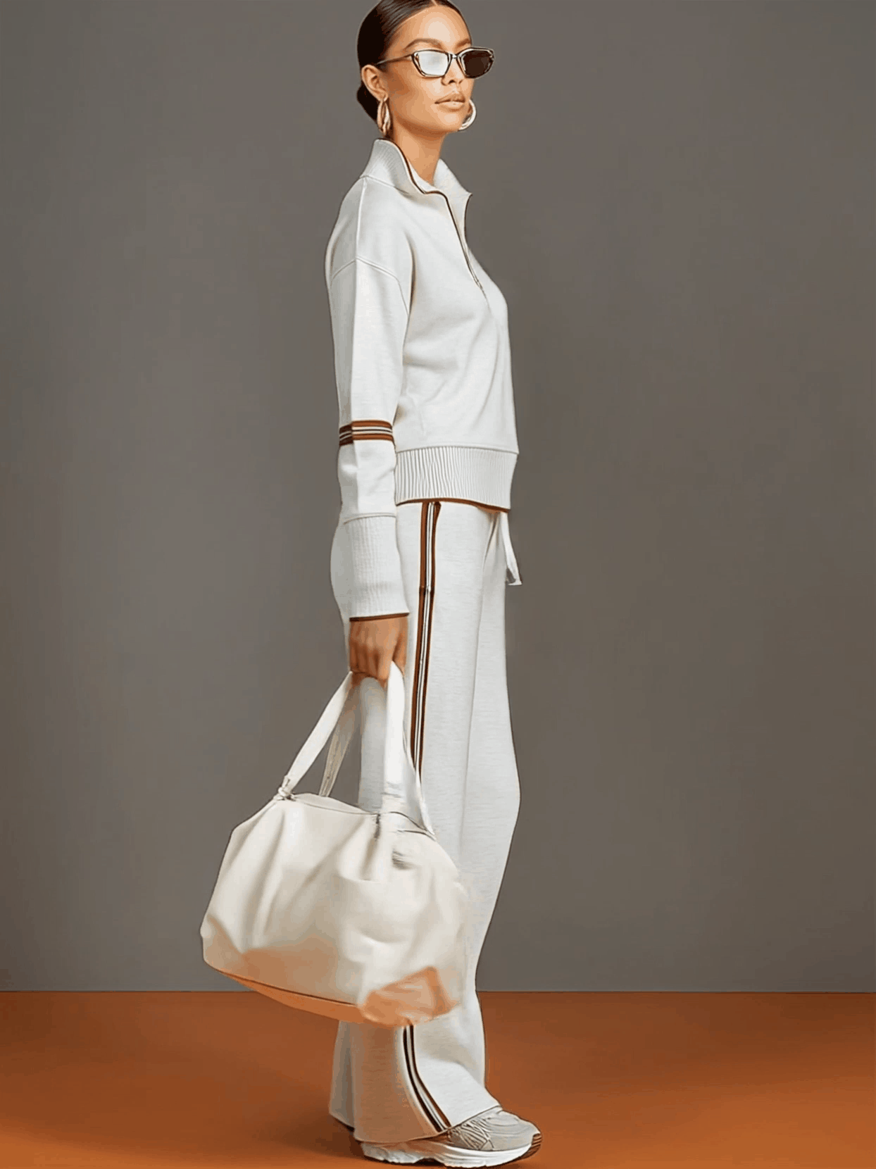 Marieke – Comfortabel set met brede pijpen