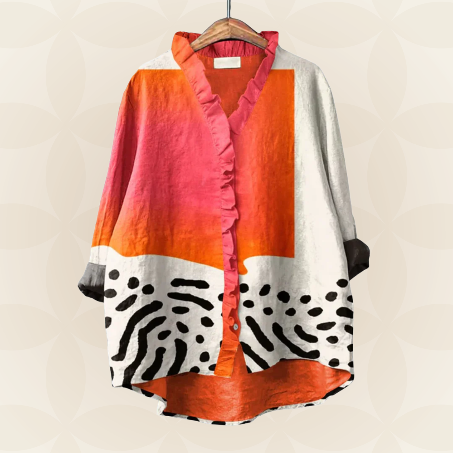 Nelly - Elegante linnen zomerblouse