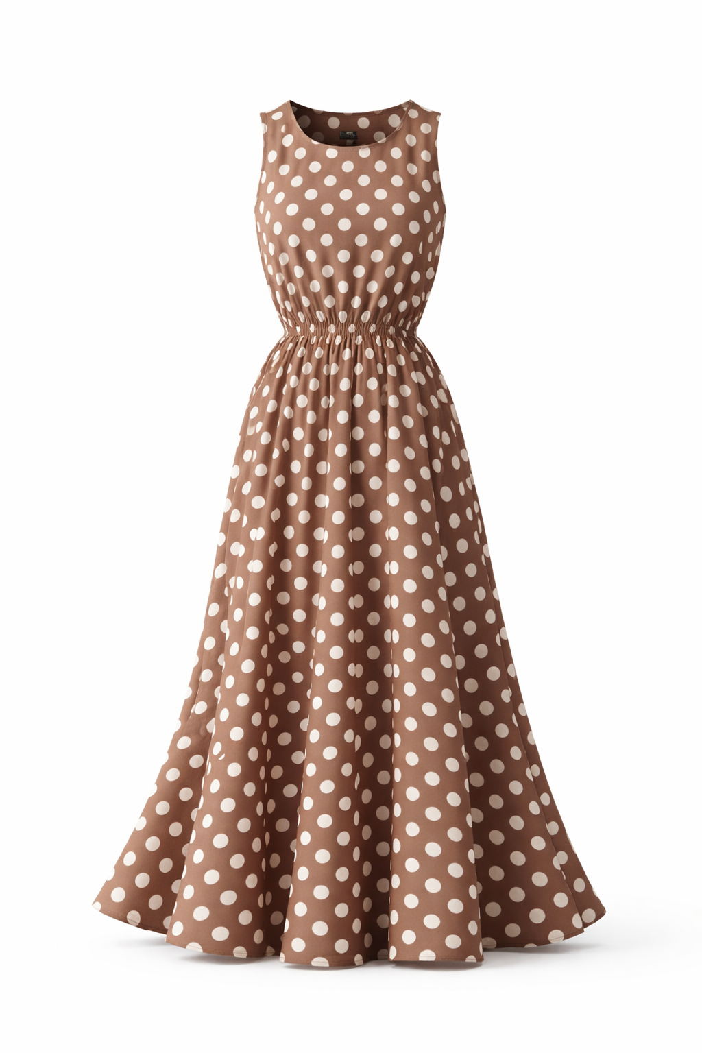 Anne - Polkadot Jurk met Tijdloze Print