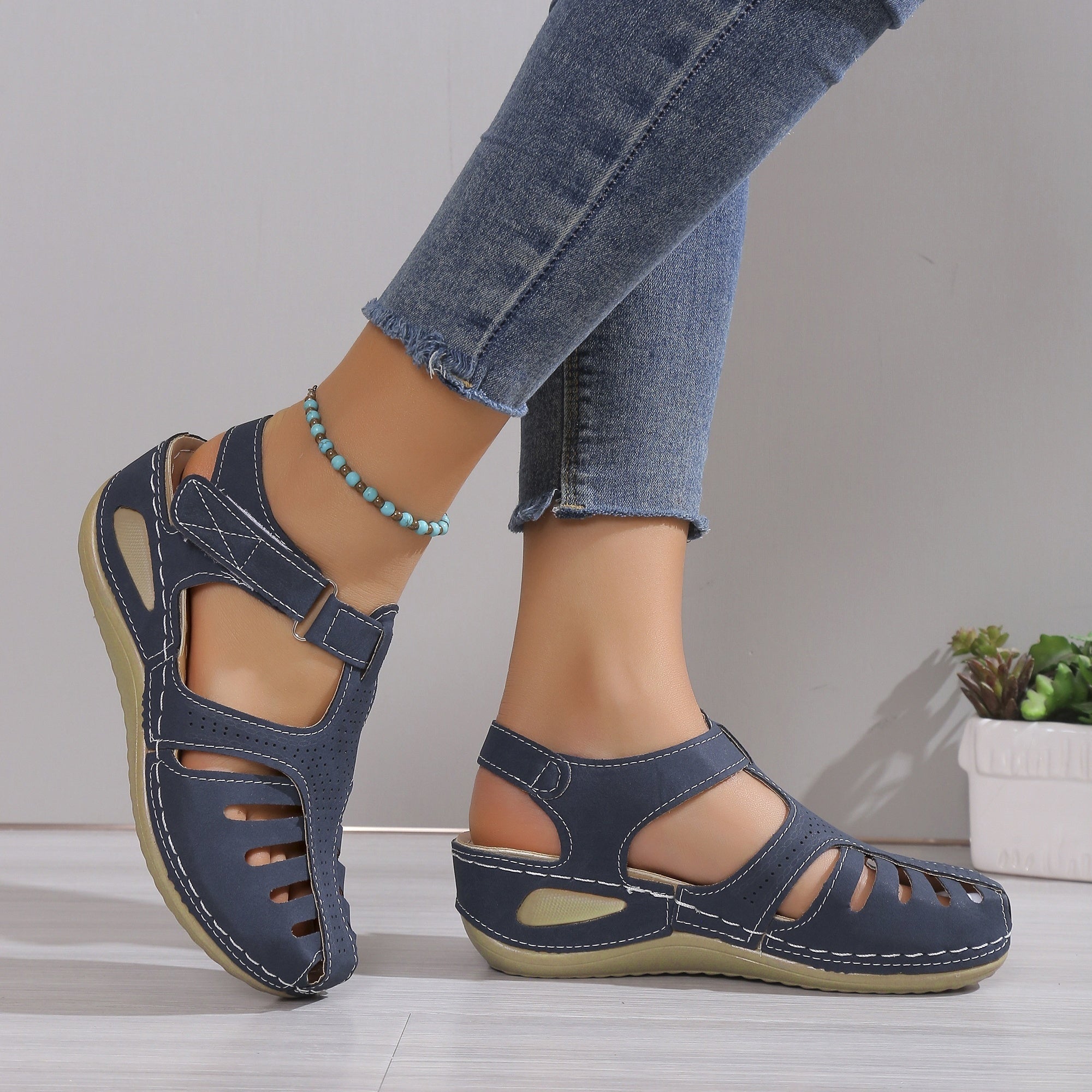 Leni™ – Comfort Sandalen met zachte verhoging
