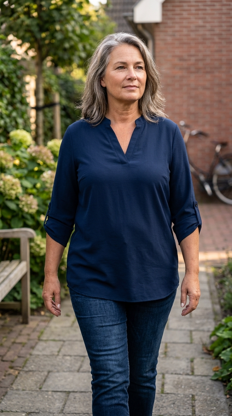 Jolanda - Comfortabele losvallende Blouse