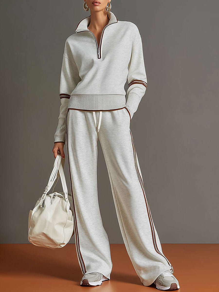 Marieke – Comfortabel set met brede pijpen