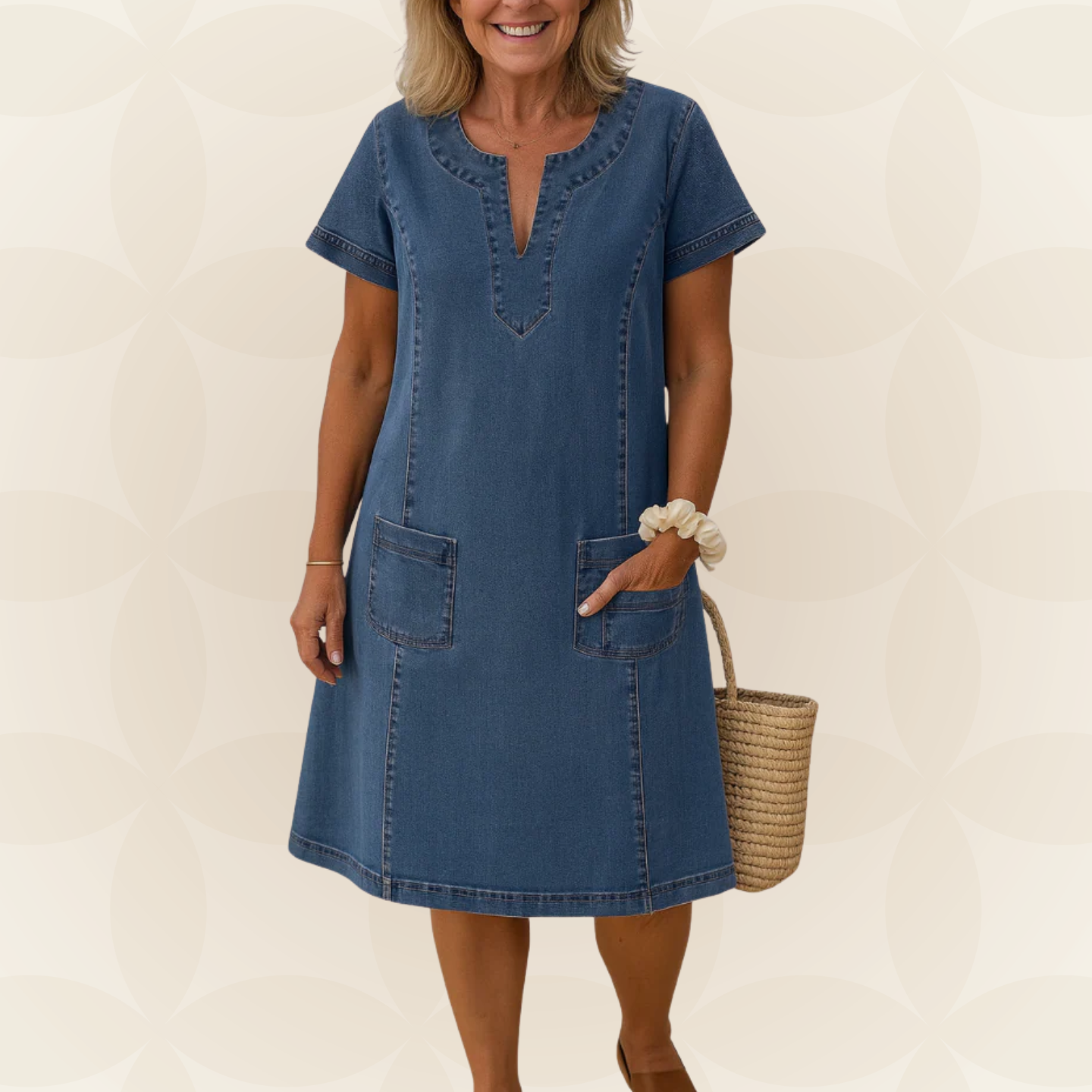 Kim | Mooie Denim jurk