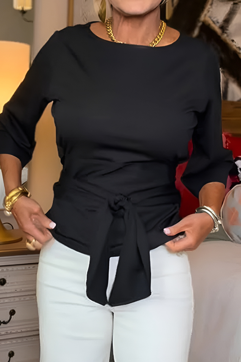 Nathalie - Stijlvolle Strik Taille Top (1+1 Gratis)