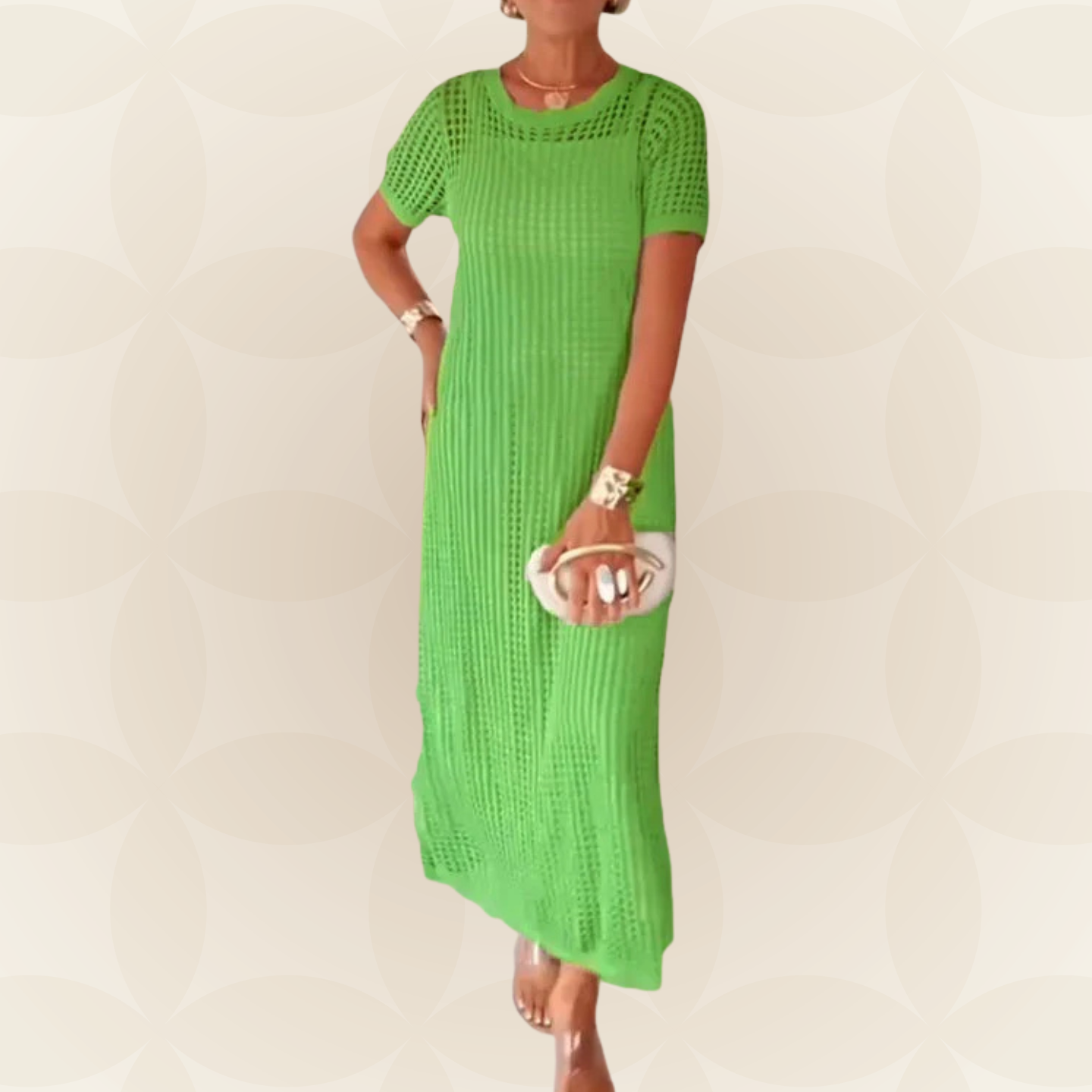Tanja -  Lange Maxi Jurk + Gratis Binnenjurk