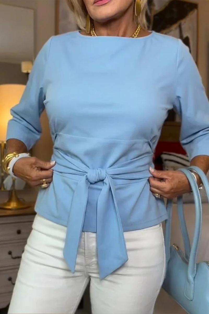 Nathalie - Stijlvolle Strik Taille Top (1+1 Gratis)