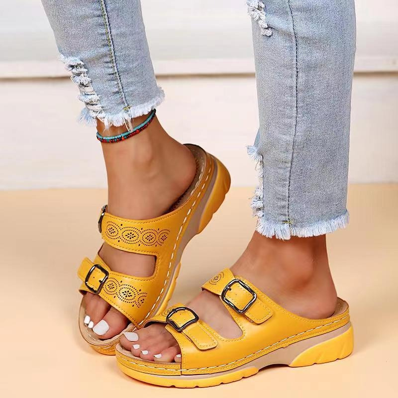 Julia | Orthopedische sandalen voor hielspoor, brede voeten & artrose
