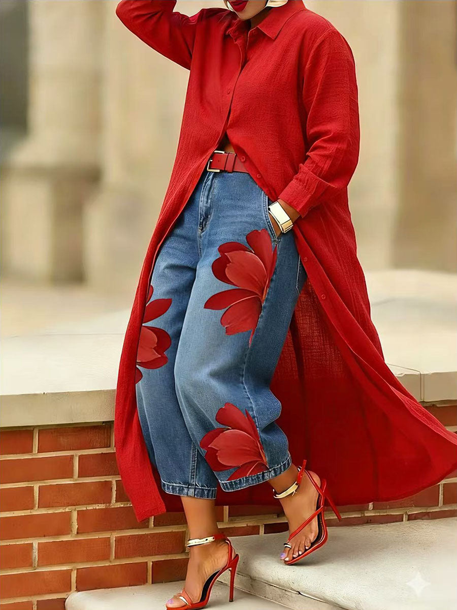 Emma | Elegante Loose fit spijkerbroek