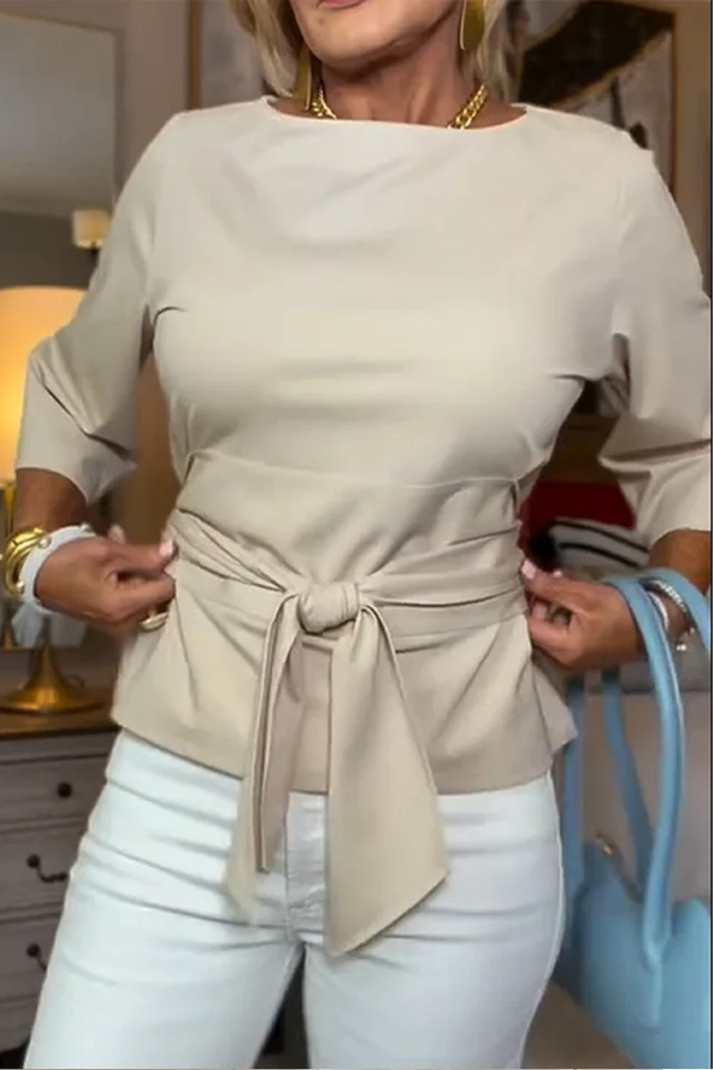 Nathalie - Stijlvolle Strik Taille Top (1+1 Gratis)