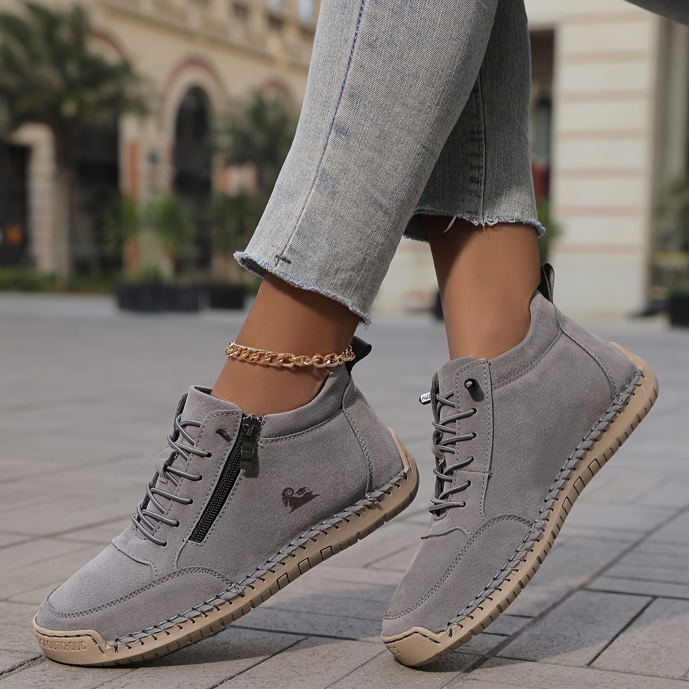 Mila™ – Comfortabele orthopedische Sneakers + Rits