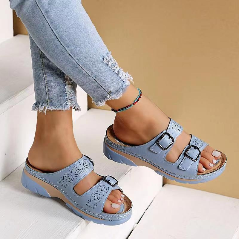 Julia | Orthopedische sandalen voor hielspoor, brede voeten & artrose