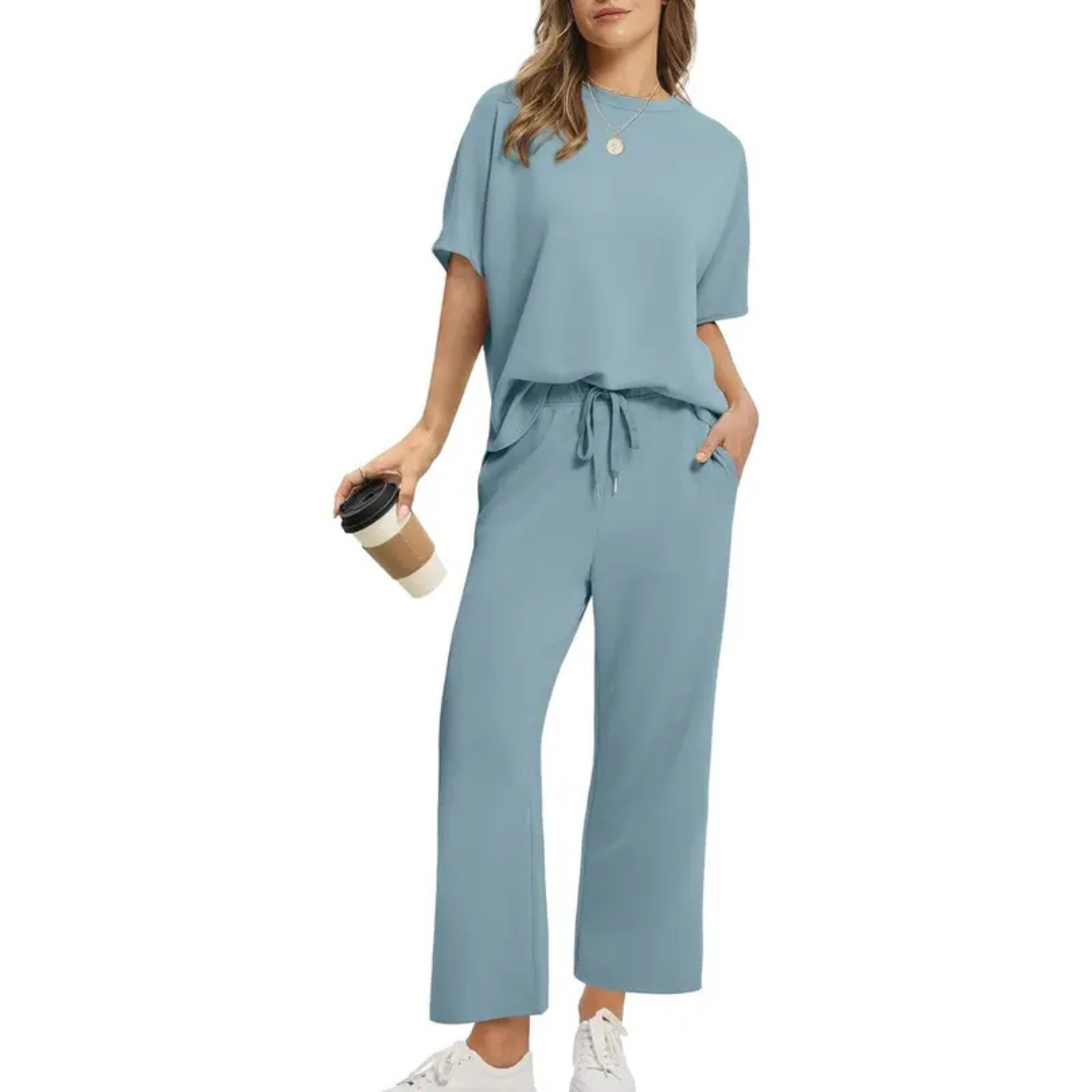Julie – Dames Oversized Cropped Lounge Set