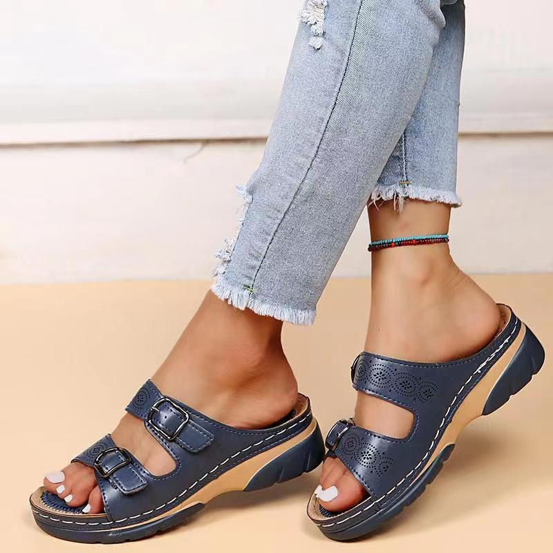 Julia | Orthopedische sandalen voor hielspoor, brede voeten & artrose