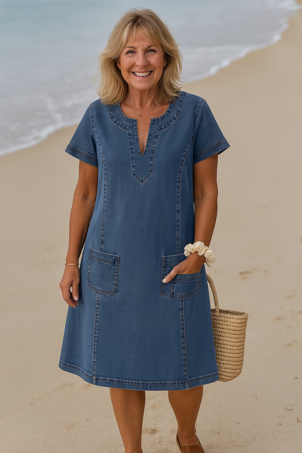 Kim | Mooie Denim jurk