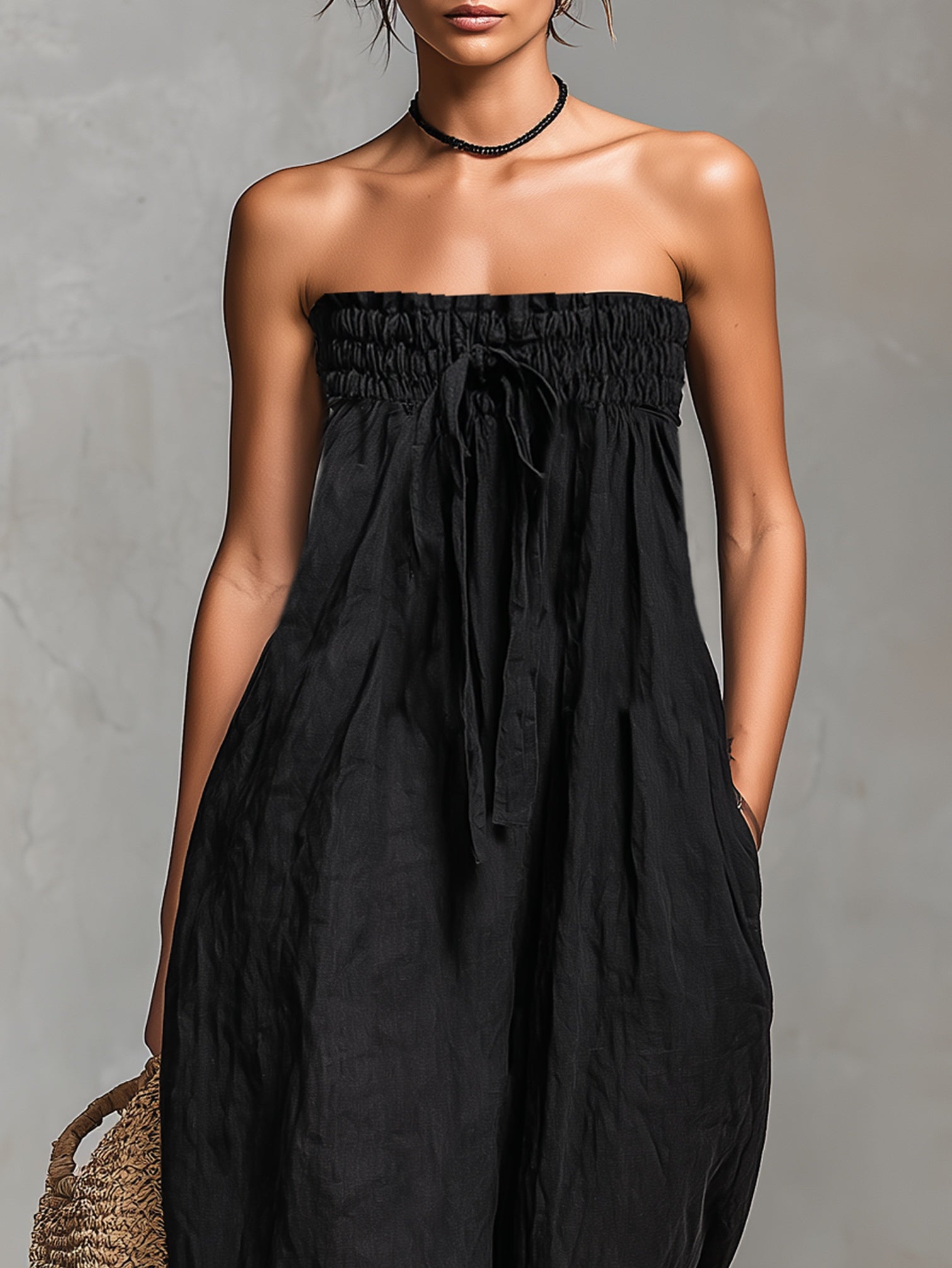 Lilly -- Strapless elegante jumpsuit