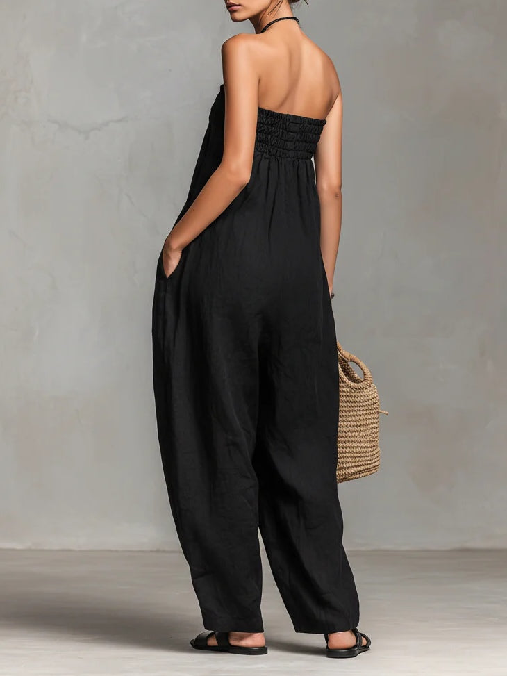 Lilly -- Strapless elegante jumpsuit