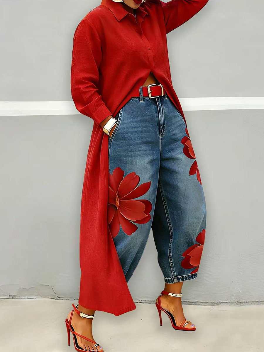 Emma | Elegante Loose fit spijkerbroek