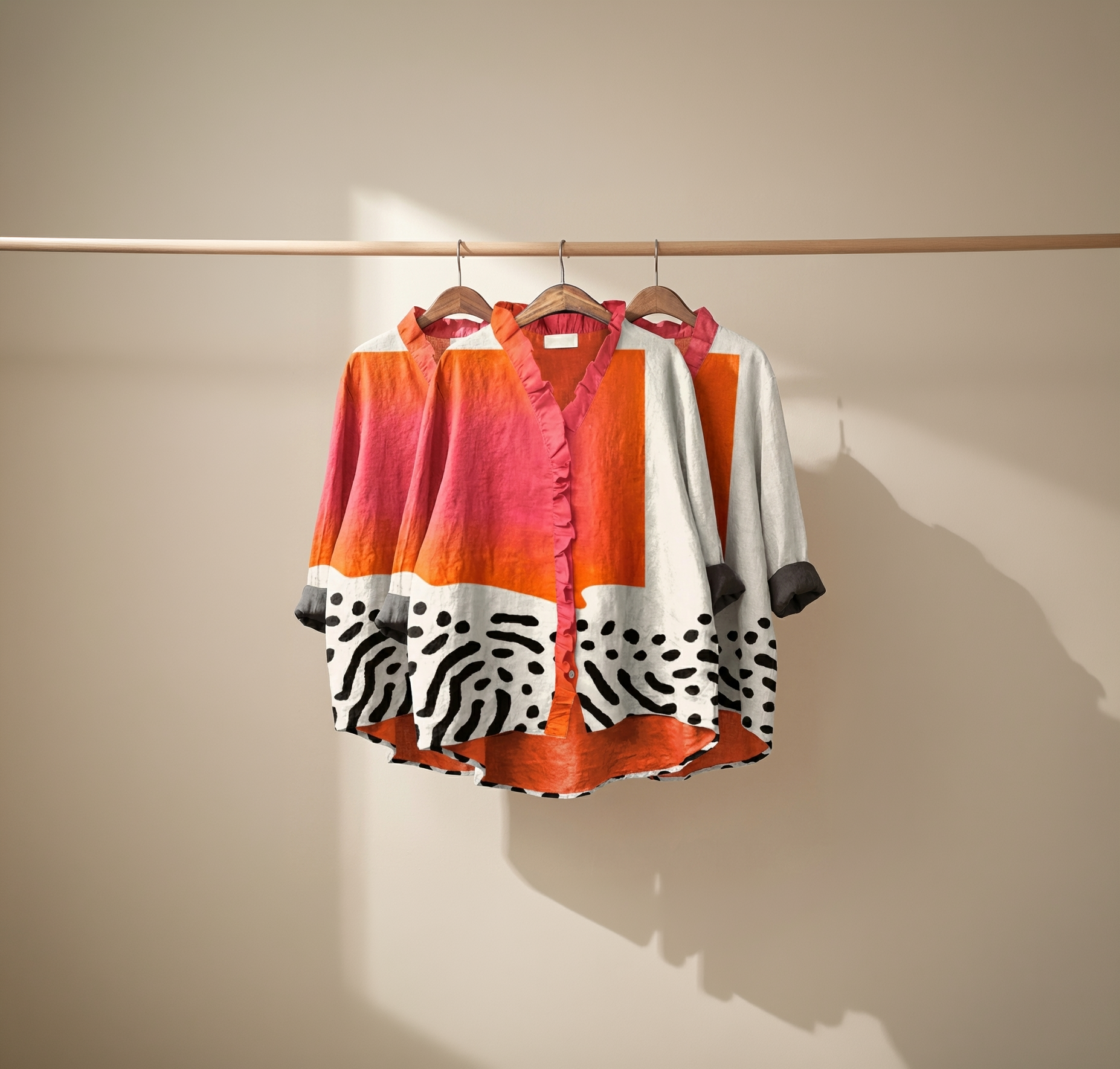Nelly -  Elegante linnen zomerblouse