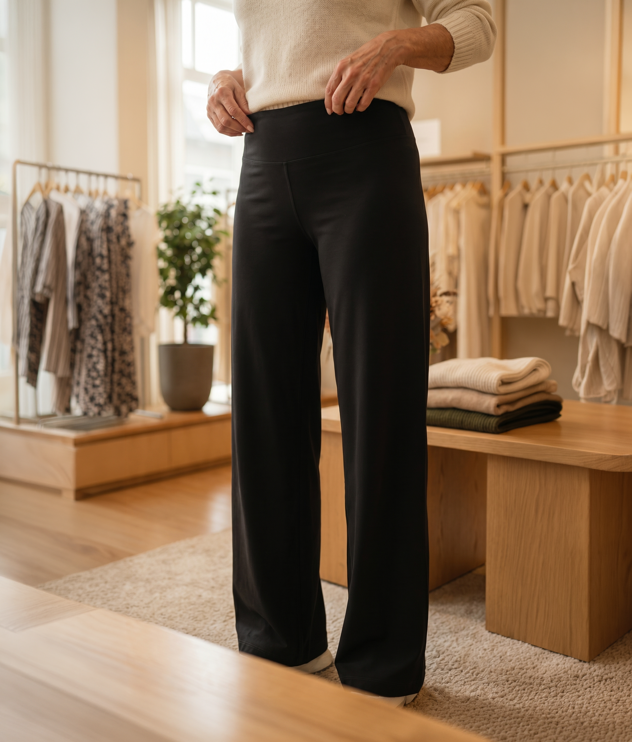 Ria - Comfortabele Stretchbroek met hoge taille en ademend materiaal