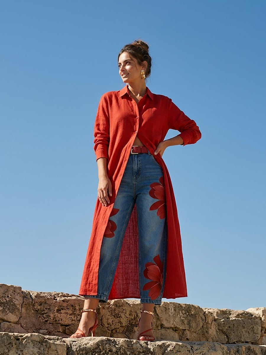 Emma | Elegante Loose fit spijkerbroek